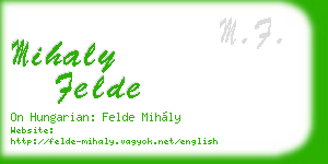 mihaly felde business card
